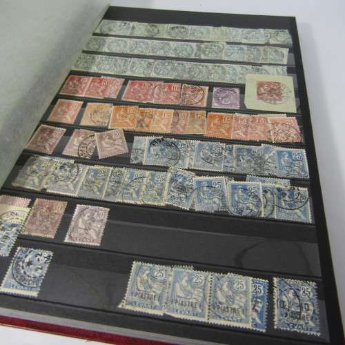 France & Colonies 32 Page Stamp album with decent French stamp